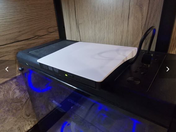 Кишеня USB + USB Type-C для ноутбукових приводів SATA CD DVD BD ROM ODD-програвача дисків 9,5-12,7 мм під'єднання приводу СД ДВД до ПК ТВ телефона планшета Android Win Linux Mac Caddy External Optical Disc Drive Enclosure for Laptop Notebook 0533-3 фото