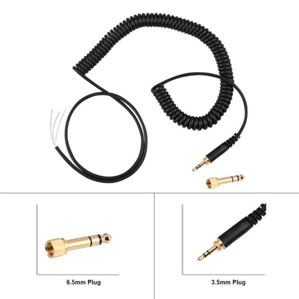 Кабель 3 pin для навушників + перехідник 6.5 мм (ремонт заміна replacement) Beyerdynamic Sennheiser Audio-Techn 7272 фото