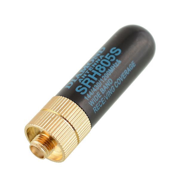 Компактная антенна OPPXUN Diamond SRH805S OPX805S разъем SMA-F, диапазон VHF/UHF Baofeng, Renwood, Кenwood 3418 фото