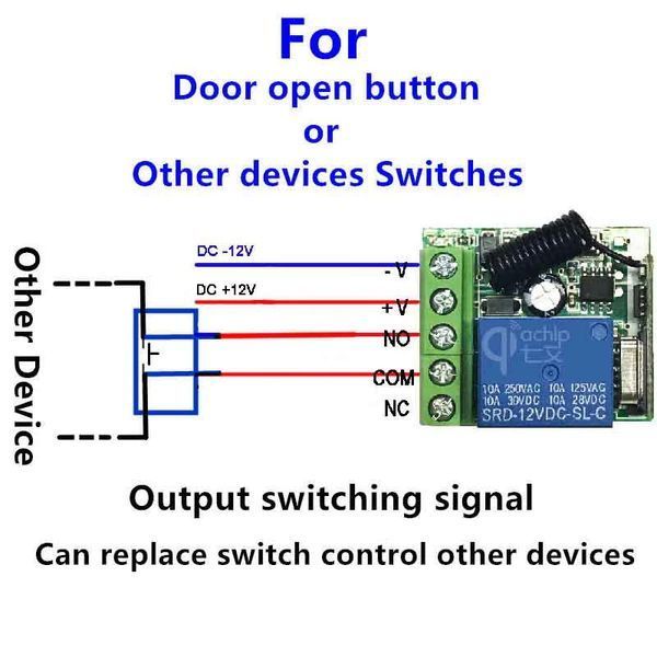 KR1201-A 12V 10A 1-канальное радио реле 315 MHz дистанционное управление устройствами на нестандартной частоте 6448 фото