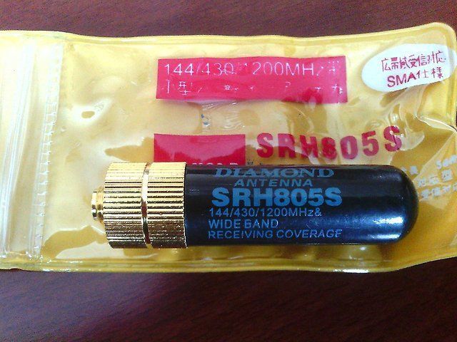 Компактная антенна OPPXUN Diamond SRH805S OPX805S разъем SMA-F, диапазон VHF/UHF Baofeng, Renwood, Кenwood 3418 фото