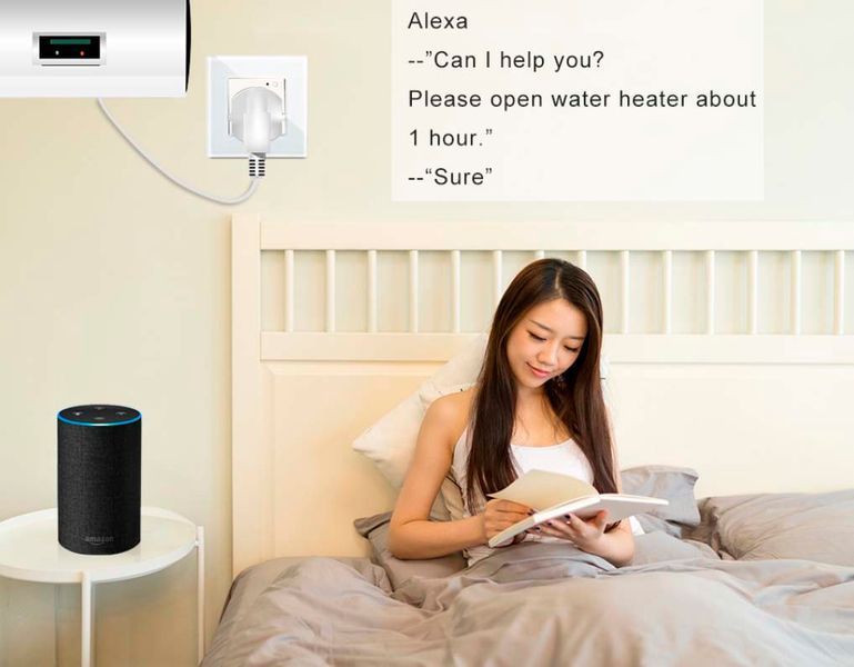 WiFi умная розетка 16А управляемая ДУ голосом или со смартфона Alexa IFTTT Google Home&amazon 5123 фото
