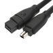 Кабель FireWire 800 9 pin - 400 4 pin IEEE 1394B (1,8 м) Logan Belkin Apple iMac connector 800mbps Cable Cord  Кабель 800 to 400 9 Pin до 4 Pin FireWire кабель (IEEE 1394b) для приєднання таких пристроїв як цифрові відеокамери, принтери, фотоапарати, скан 2571 фото 2