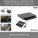 Кишеня USB + USB Type-C для ноутбукових приводів SATA CD DVD BD ROM ODD-програвача дисків 9,5-12,7 мм під'єднання приводу СД ДВД до ПК ТВ телефона планшета Android Win Linux Mac Caddy External Optical Disc Drive Enclosure for Laptop Notebook 0533-3 фото 1
