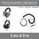 Кабель 3 pin для навушників + перехідник 6.5 мм (ремонт заміна replacement) Beyerdynamic Sennheiser Audio-Techn 7272 фото 1