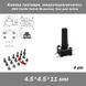 Кнопка тактовая микро SMD 4.5*.4.5*11 мм (4 pin) переключатель micro SMD Tactile Tact Push Button Switch 8257-8 фото 1