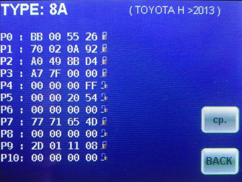 Чип-транспондер A8 (Hmaster chip) 128 bit Toyo_ta Lexys (>2013 г.в. TP36 Camry Corolla Highlander RAV4 Sequoi 4577 фото