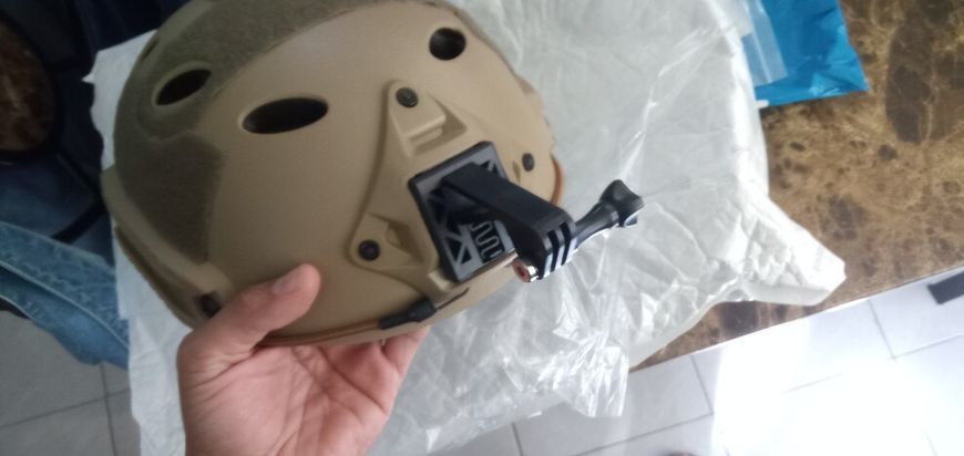 Кріплення камери на шолом (ЧОРНИЙ) NVG AC Prof Lightweight Tactical Standard Helmet Mount Adapter 7044 фото