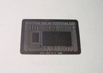 BGA шаблоны 0.4 mm CPU - SR170 I5-5250u sr26c i5-5200U sr23y i3-5157u sr26m i3-5010u sr23z i3-5005U sr27g траф 4451 фото