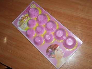 Бигуди Rollers DIY ролики силиконовые розовые (10 шт) мягкие удобные Silicone укладка Hair Curlers Stylin 1035 фото