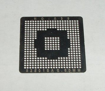 BGA шаблони INTEL No039 0.6 mm 82801BA трафарети шаблони для реболлу реболінг-набір відновлення паяння 4181 фото