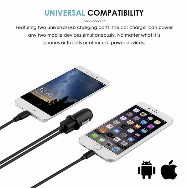 Автомобильное зарядное устройство ЗУ Griffin PowerJolt Dual для Huawei, Xiaomi Meizu, Apple (iPhone/iPad/iPod 5408 фото