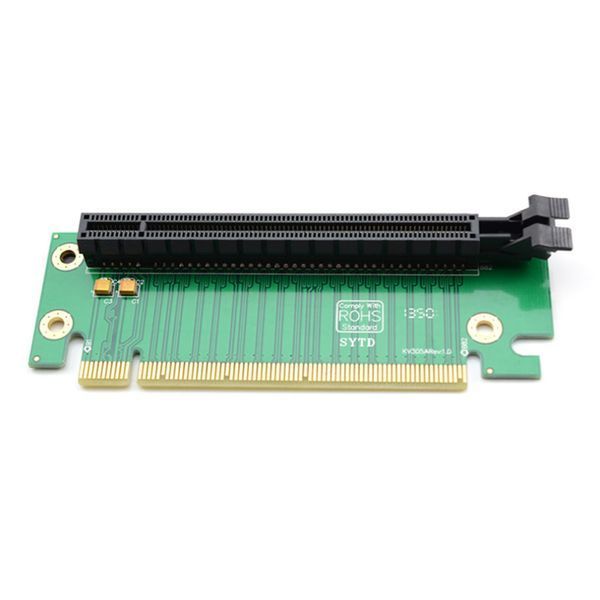Райзер PCI-E 3.0 16x 2U Server кутовий правий майнінг поворот відеокарта 90 градусів Right Angle Extender Protector 4507 фото