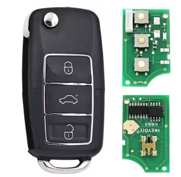 Keydiy/KD ключ брелок B01-3 VAG (433/315/313,85 MHz) flip для KD900, KD200 брелок сигнализации центральный зам 4485 фото