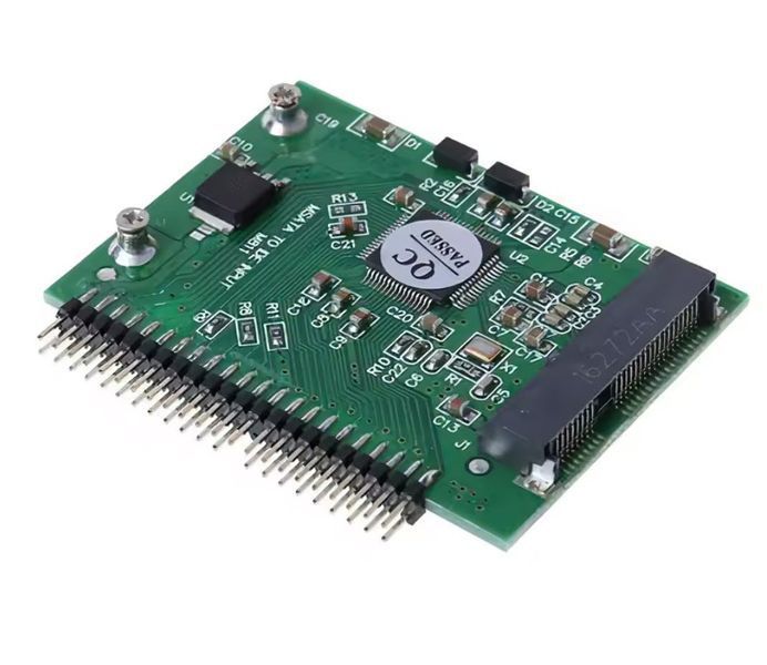Адаптер переходник 2.5" IDE 44 pin - SSD mSATA Mini PCI-E (55*47 мм) под установку для старых ноутбуков 2915 фото