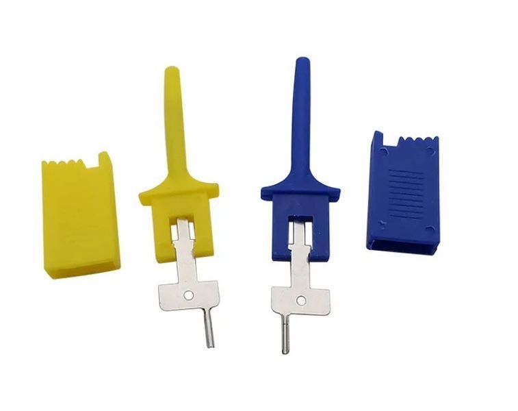 Тестовая клипса для логического анализатора 1 шт -20 см- (Male head "папа") Jumper wire Clip Test Hook Clips Logic Analyzer 3571-3 фото