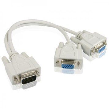 VGA - 2 VGA сплиттер VGA сплиттер 1 in - 2 out разделить сигнал на 2 устройства Сплиттер VGA разветвитель 340 фото