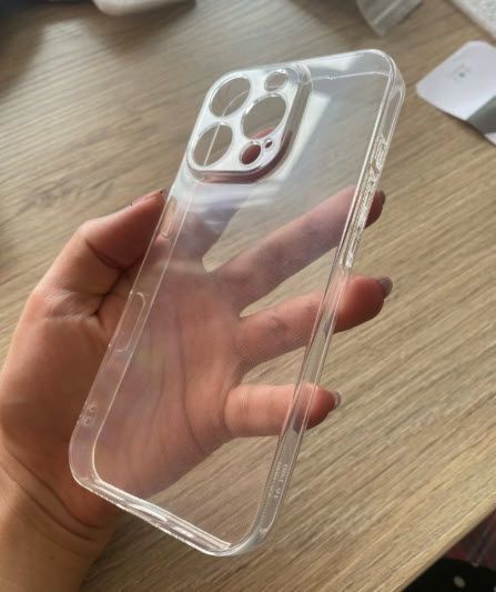 IPhone 13 Pro чехол прозрачный силикон с защитой камеры Light Clear Shell 8050 фото