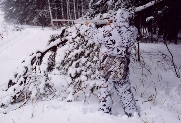 Лента для оружия SNOW CAMO (ширина 75 мм) грязный снег засидка Army Military CAMOUFLAGE тактическая камуфл 4954 фото