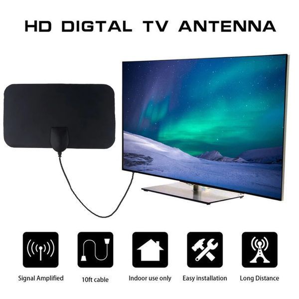 Портативная DVB-T2&nbsp;телевизионная антенна для дома, дачи, деревни&nbsp;домашняя компактная комнатная для тюнера 5068 фото