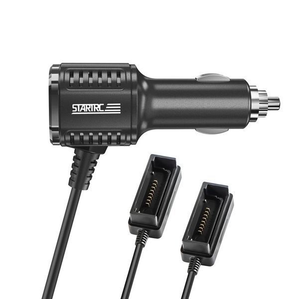 StartRC Автомобільний зарядний пристрій для DJI Mavic 3 + USB порт (Car Charger) на 2 АКБ + пульт Battery Charging Hub 6899 фото