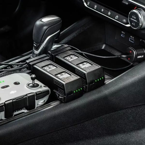 StartRC Автомобільний зарядний пристрій для DJI Mavic 3 + USB порт (Car Charger) на 2 АКБ + пульт Battery Charging Hub 6899 фото