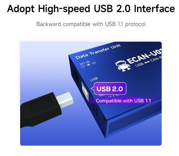 ECAN-U01S USB аналізатор шини CAN 2.0 Converter Bus Analyzer двонаправлена передача даних з високим ступенем захисту 7685 фото