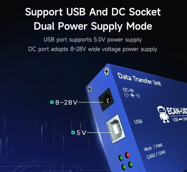 ECAN-U01S USB аналізатор шини CAN 2.0 Converter Bus Analyzer двонаправлена передача даних з високим ступенем захисту 7685 фото
