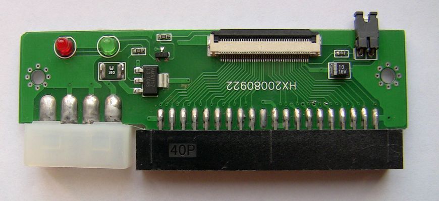 Адаптер 1.8 ZIF &mdash; 3.5 IDE (40 pin) HX20080922 TOSHIBA Hitachi перехідник CE 1.8 Micro Drive 50pin шлейф 2 шт. m 273 фото