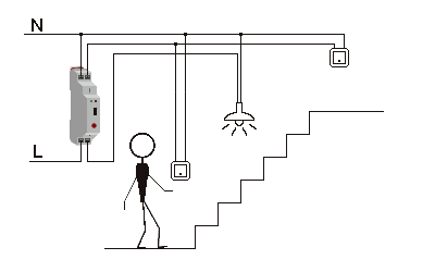 GEYA GRT8-LS реле часу імпульсне на Din рейку 230VAC 16A 0.5-20mins Staircase Switch Lighting Timer Switch 5453 фото