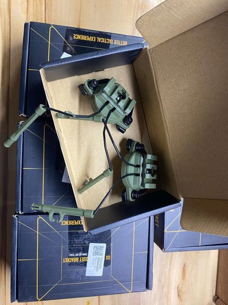 HL-ACC-43-OD крепление 19-21 мм для шлема каски наушников тактических (олива) адаптер крепеж для tactical OX 6665 фото