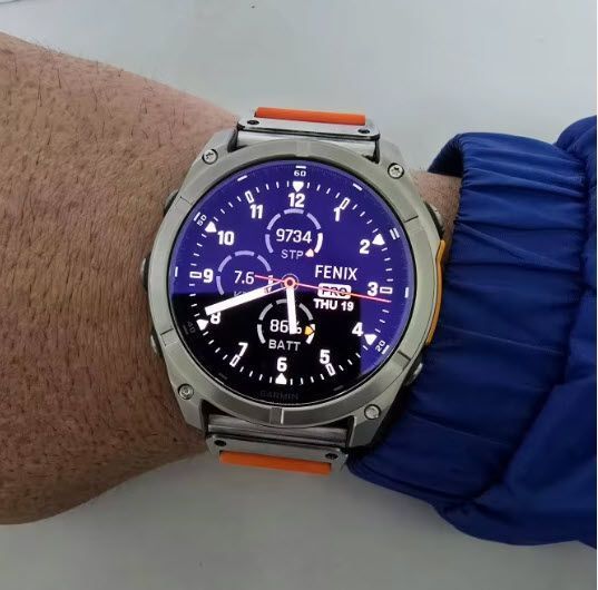 Garmin Fenix 8 (51 мм) Solar стекло защитное 9Н Premium Tempered Glass 7995 фото