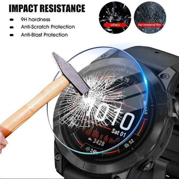 Garmin Fenix 8 (51 мм) Solar стекло защитное 9Н Premium Tempered Glass 7995 фото