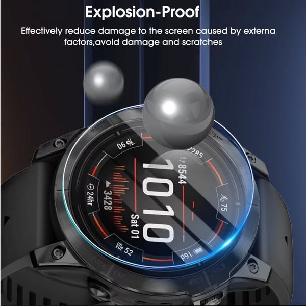 Garmin Fenix 8 (51 мм) Solar стекло защитное 9Н Premium Tempered Glass 7995 фото