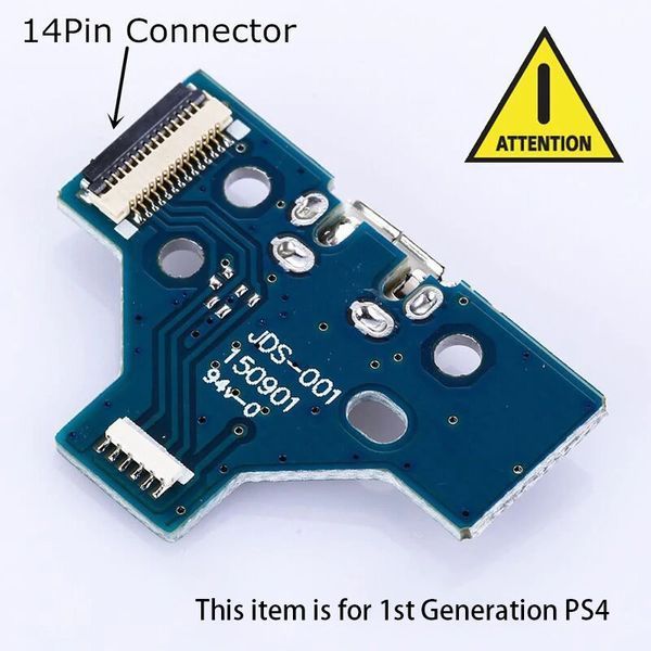 JDS-001 (JDM-001) 150901 94v-0 модуль зарядки Micro USB Dualshok 4 (14 Pin) з/ч для ремонта геймпада Sony PS4 5397 фото