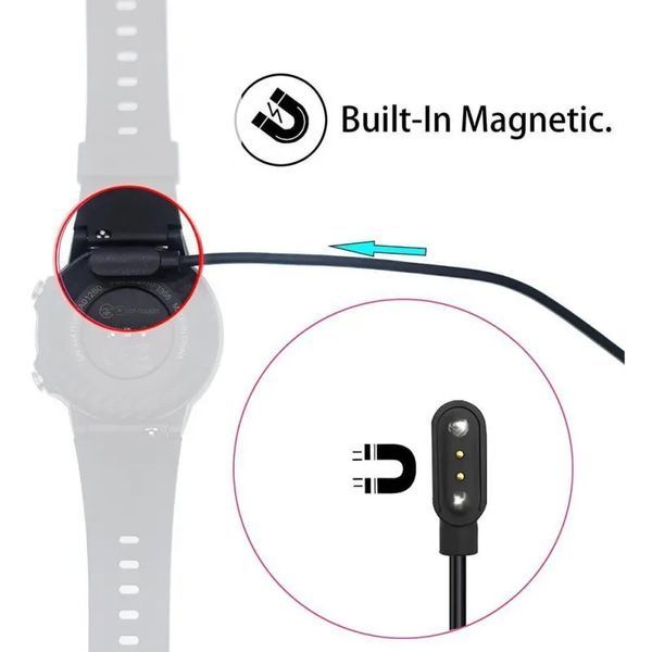 Кабель A6 2 pin 2.8 mm 9 mm для зарядки синхронизации передачи данных SMART часов, колонок, браслетов, АКБ и д 7368 фото