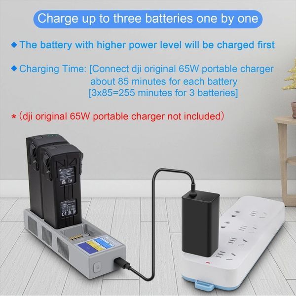 MAVIC3-011 Зарядное устройство для DJI Mavic 3 (Car Charger) на 3 АКБ Cine Premium Combo Enterprise Thermal Cl 6900 фото