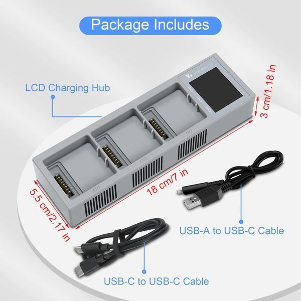MAVIC3-011 Зарядное устройство для DJI Mavic 3 (Car Charger) на 3 АКБ Cine Premium Combo Enterprise Thermal Cl 6900 фото