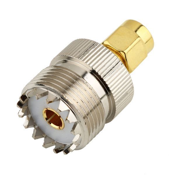 Переходник UHF SO-239 (мама female) - SMA (папа male) разъем коннектор RF радиостанция антена 2845 фото