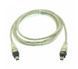Кабель IEEE 1394 iLINK fireware male (4 pin &mdash; 4 pin) 1.45 м video DV провід синхронізація відеозахоплення аудіо music Кабель для відеозахоплення з DV камер, а також для під'єднання аудіо-, відеообладнання до контролера IEEE1394.  Довжина: 1,45 м Роз'єми:  1005 фото 4