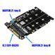 Адаптер перехідник U.2 SFF-8639 M.2 SSD NVMe SATA-Bus NGFF PCI-e 5717 фото 2