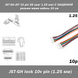 JST-GH-lock SCT1258 GHR-10V-S 10 pin (шаг 1.25 мм) 28AWG/UL1571 10-контактный соединительный кабель 15 см 7856 фото 1