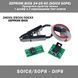 Прищепка адаптер зажим EEPROM BIOS 24-25-93 (SOIC8 SOP8) + шлейф + 2 перееходника тест клипса 3258-2 фото 1