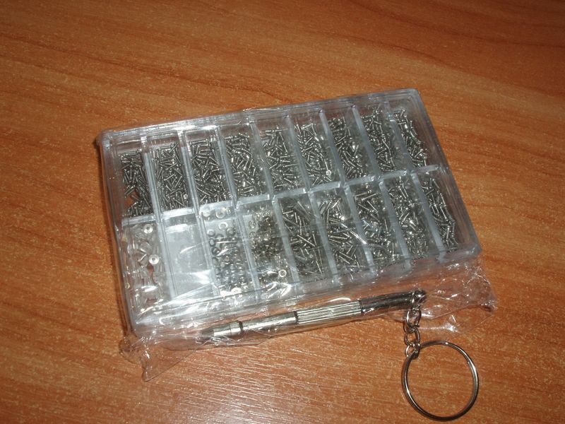 Набір гвинтів годинникових гайок шайби втулки (М1, М2, М2.5, М3) 1000 шт. кріплення оливи ремонт очко 4291 фото
