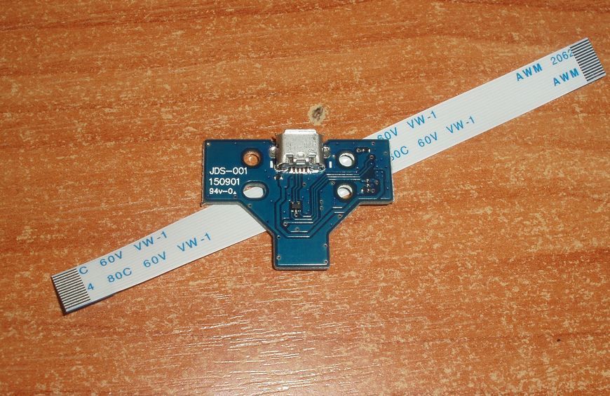 JDS-001 (JDM-001) 150901 94v-0 модуль зарядки Micro USB Dualshok 4 (14 Pin) з/ч для ремонта геймпада Sony PS4 5397 фото