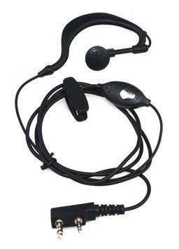 Гарнитура скрытого ношений с кнопкой PTT BAOFENG UV5R 888S KENWOOD 2 pin наушник 2849 фото