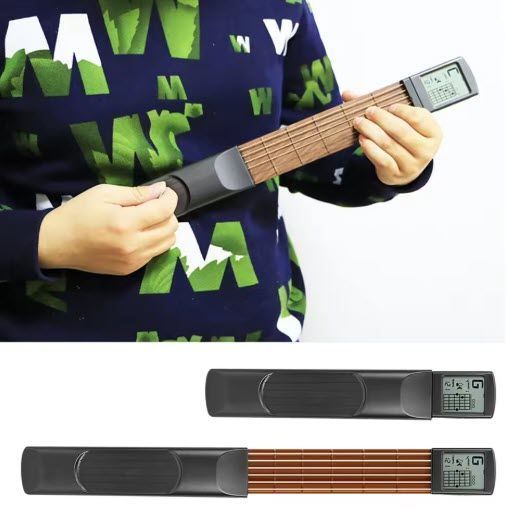 Мини-тренажер для гитары на 6 ладов с поворотным экраном-подсказкой Mini 6 Fret Guitar Practice Tool Chord Trainer&nbsp; 8352 фото