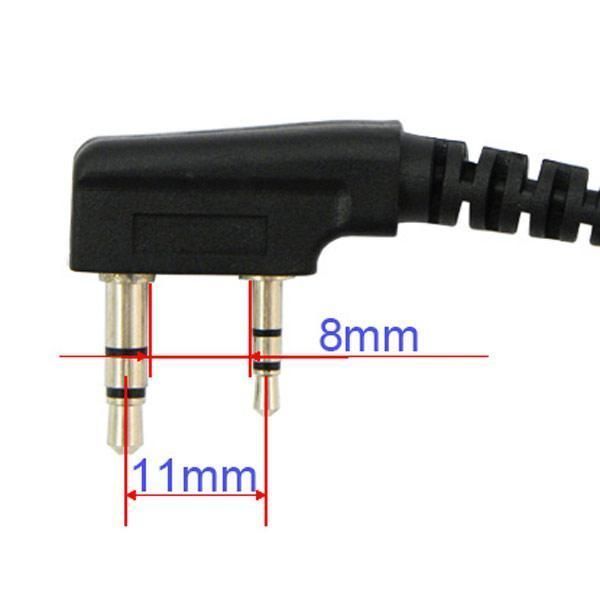 Гарнитура скрытого ношений с кнопкой PTT BAOFENG UV5R 888S KENWOOD 2 pin наушник 2849 фото