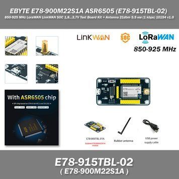 EBYTE E78-900M22S1A ASR6505 (E78-915TBL-02) модуль 850-925 MHz LoraWAN LinkWAN SOC 1,8...3,7V Test Board Kit + 7255 фото