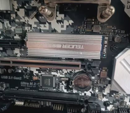 M2-LD02 радіатор двосторонній алюмінієвий SSD (чорний) для 960PRO M.2 NGFF NVME 2280 SSD з термопрокладкою охолоджувальний heatsink завтовшки 9 мм (сумісний з PS5) 4829-2 фото